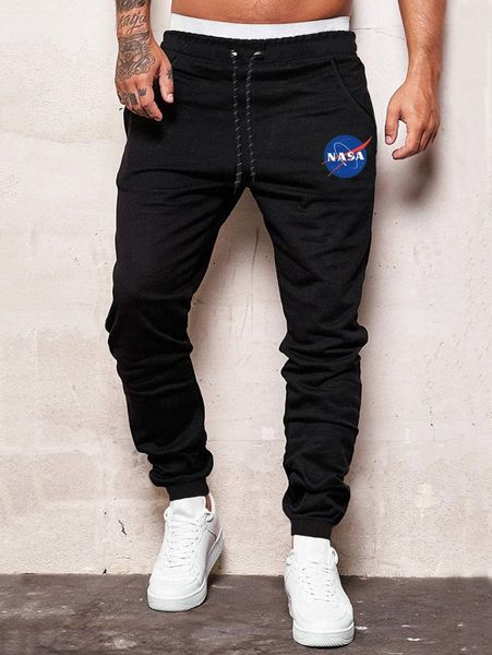

men letter graphic drawstring sweatpants r23p#, Black