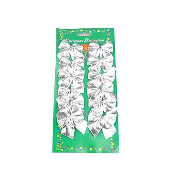 

bow tie for christmas tree decoration 12pcs/lot christmas pendant tree decoration baubles fashion new year supp jllapv fight2010