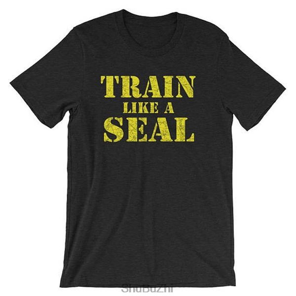 

sport train like a navy seal tshirt - navy seal armed forces inspired fitness motivation - short-sleeve t-shirt