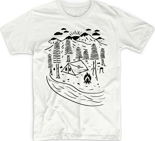 

travel t camping explore outdoors fire adventure mountains tent boho new summer style fashion korean sport hooded sweatshirt hoodie t shirt