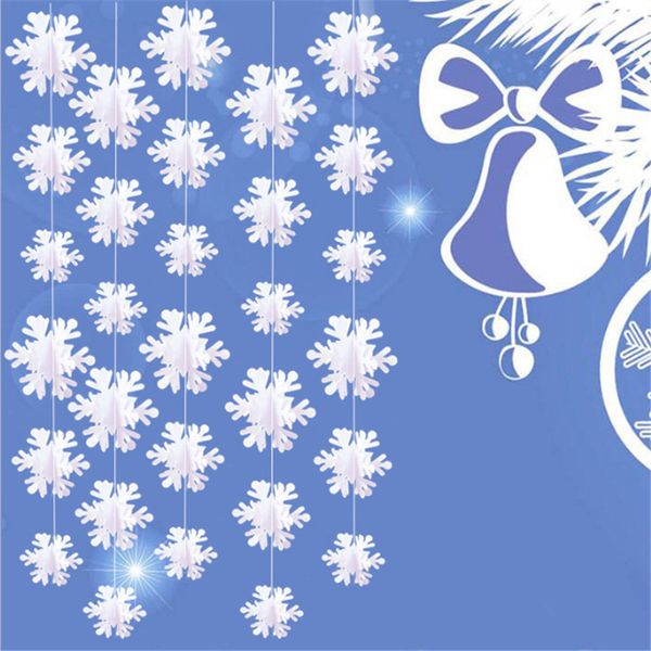 

new3m ornaments snowflakes tree garland merry white xmas christmas decorations for home new year gift 2021 noel kerst 2020 navidad 7