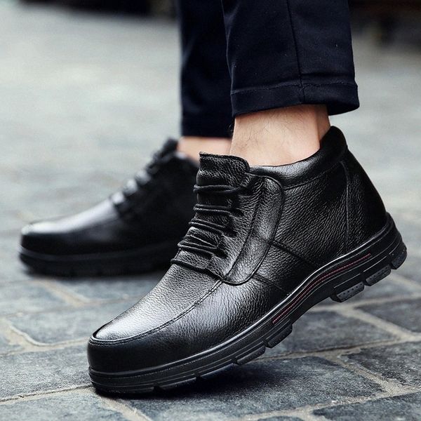 

winter boots men with fur warm snow boots men shoes resistant non-slip outdoor ankle boots zapatos de hombre big size 47 o4 #aa0k