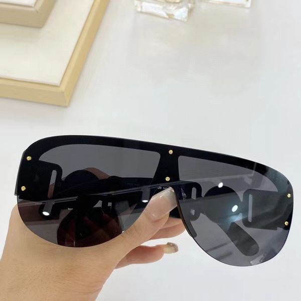 

rimless 4391 pilot sunglasses black grey lens design sunglasses uv protection with box, White;black