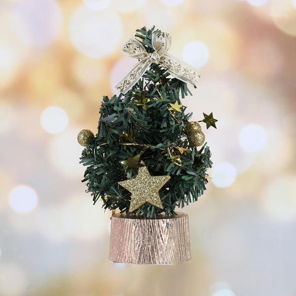 

15cm mini christmas tree new year home table decoration ornament artificial tablemini xmas tree decorations miniature1