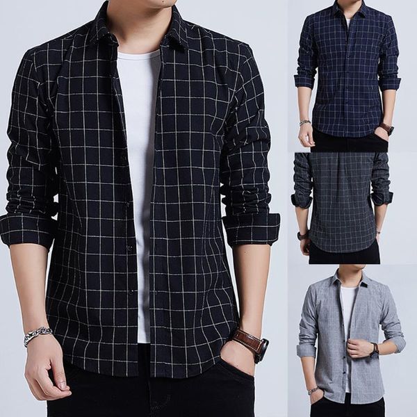 

men's shirt new casual fashion striped loose lapel long sleeve shirts chemise homme blouse streetwear clothes 2020 #g15, White;black