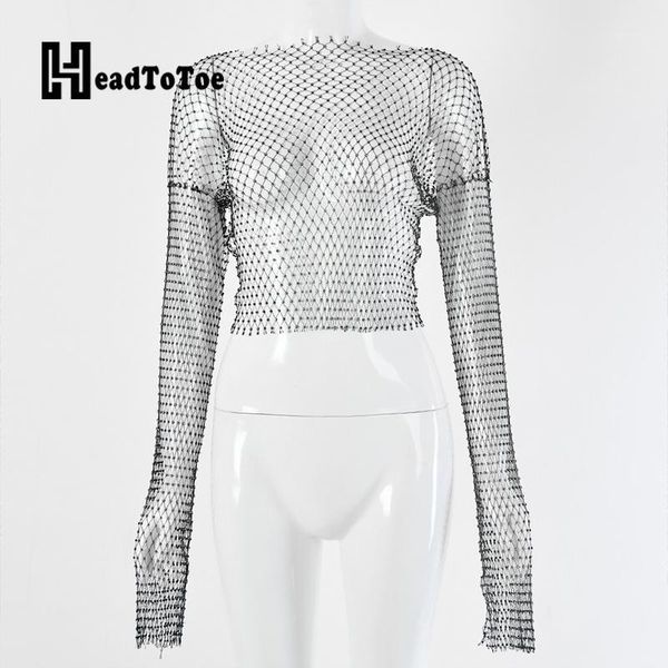

hallow out see through party blouses clubwear women long sleeve glitter blouse 1, White