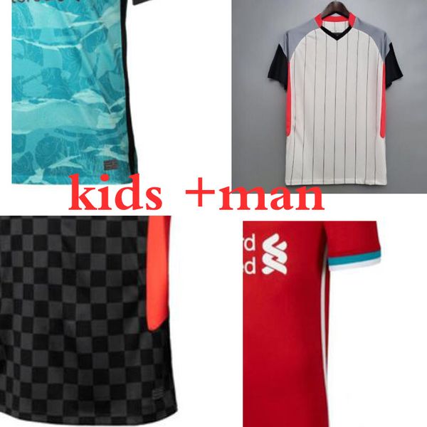 

kids man líverpool new 2020 2021 large size xxl m.salah mane firmino virgil home and away 3rd soccer jerseys 2020 xxl football uniform, Black;yellow