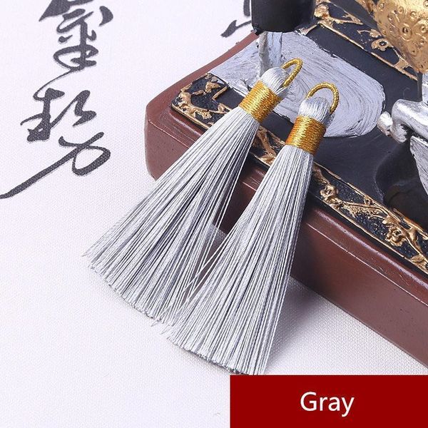 

5pc new style steel ring tassel fringe keychain caps straps diy jewelry making charms pendant craft accessories craft tassel diy h jllzut