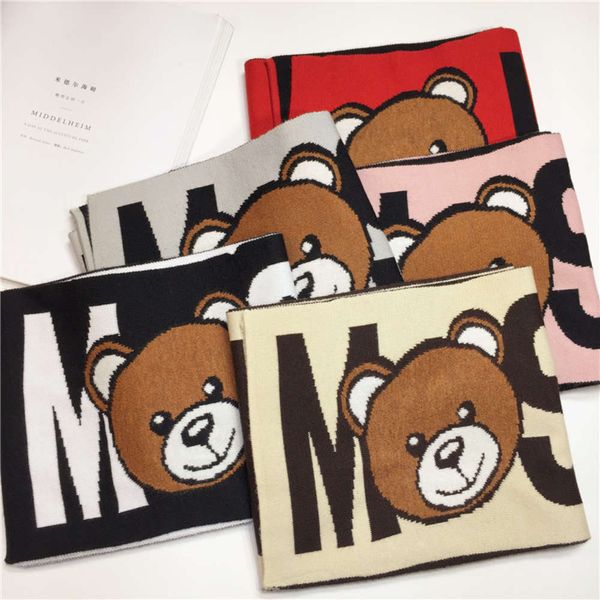 

korean bear children's cartoon new in scarf winter iylp, Red;brown