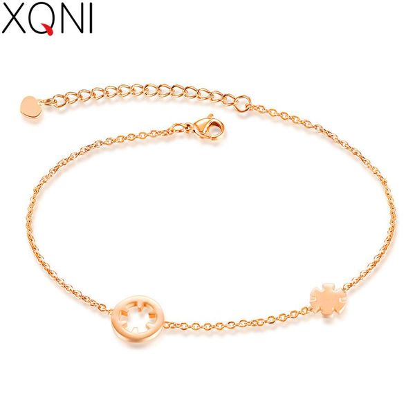 

xqni лето море обувь мелкого товарного оптового personality покрытие розовое золото простой женщин ножной цепи ювелирные изделия wmtigl bdeg, Golden;silver