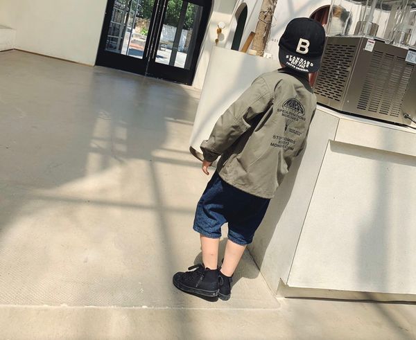 

kids clothes kids coat jacket trench coat children windbreakerkpja, Blue;gray