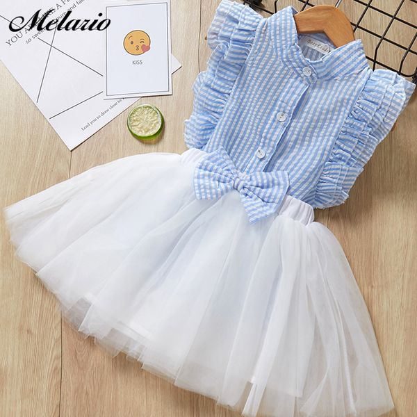 

casual girls clothing sets new summer stripe printing t-shirt skirt suit lace kids girls clothes cute two pieces suit outfits y200623, White