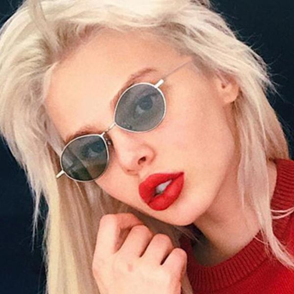 

fashion small oval sunglasses women men 2020 yellow red black vintage sun glasses for female male summer glasses shades uv400, White;black
