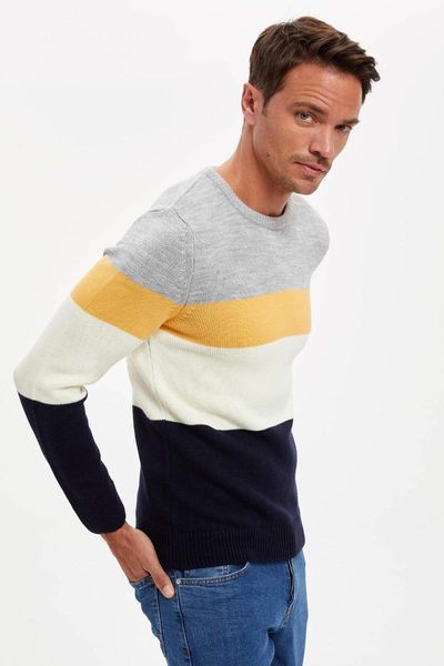 

defacto man pullover, White;black