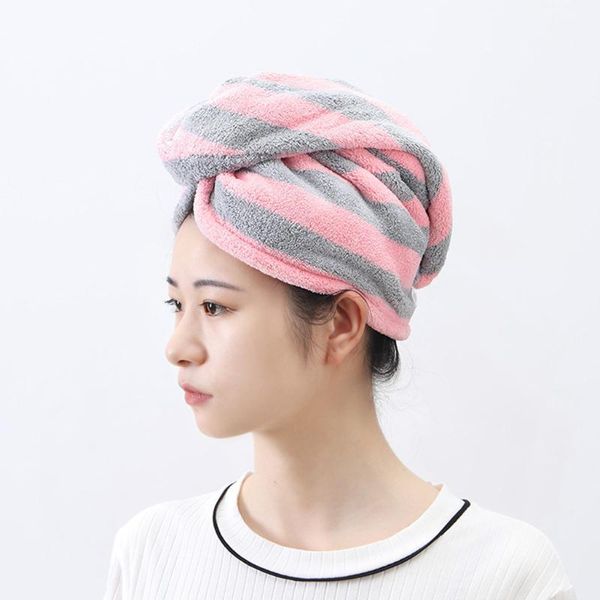 

towel 2021 microfiber solid quickly dry hair hat turban women girls ladies cap bathing drying head wrap 1