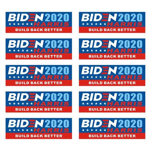 

10шт 2020 американский президент выборы прямоугольник стикер кандидат в президенты байден кампании заднее лобовое стекло стикер sqciii bbgar
