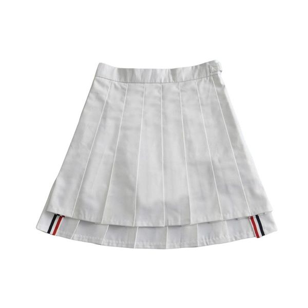 

skirts tb college style high waist pleated a-line short half skirt pants to prevent light loss, Black