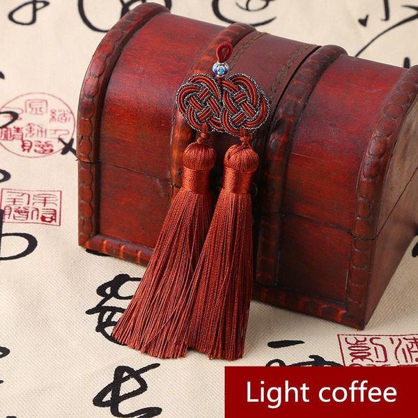

1pc double money knots double tassel fringe diy craft supplies curtain garment textile sewing accessories jewelry making pendant h qylbyh
