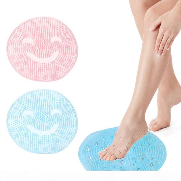 

30cm round silicone bath massagex brush feet clean dead skin lazy anti-slip wash bathroom artifact back cushion shower tool