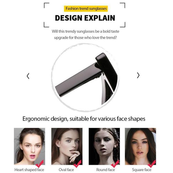 

uv cat's eye fashion sunscreen personality newanti sharp angle sunglasses motorcycle glasses