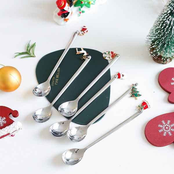

decorations 2020 spoon ornaments coffee for stainless home christmas gift new year's decor