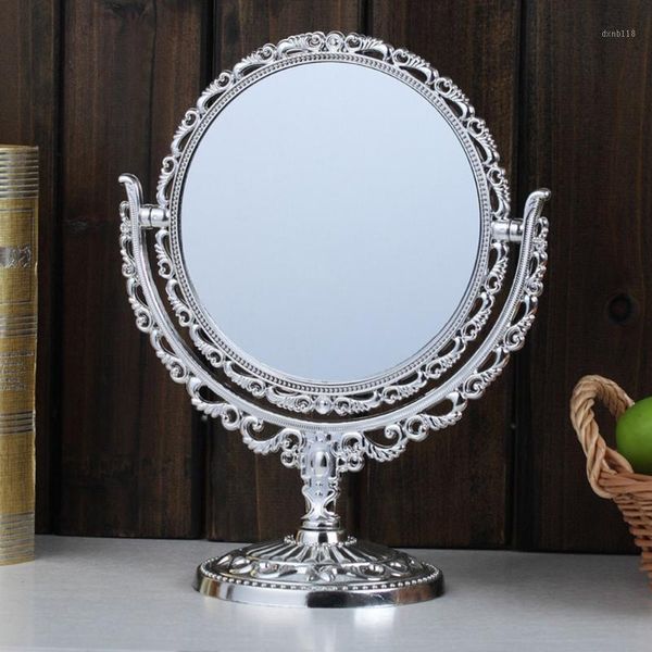 

double sided make up cosmetic shaving round mirror bath table stand1