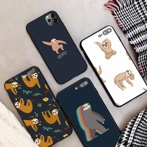 

lewisy симпатичные леность diy телефон корпус для iphone 11 pro max x xs xr 4s 5s 6s 7 8 plus se 2020