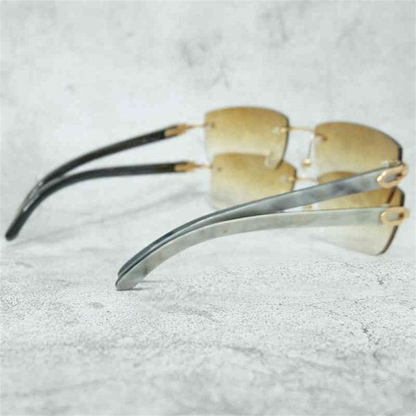 

70% off clearance online genuine buffalo horn sunglasses women mens wholesale vintage trendy sun glasses, White;black