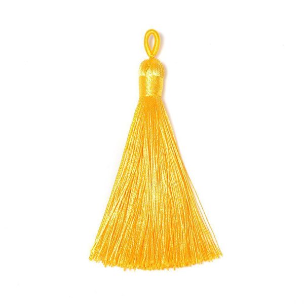

10pcs 8 9cm silk tread tassel brush for diy jewelry making undefined tassel fringe earring pendant components handmade craft h qylyus