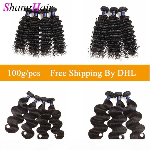 

brazilian human hair extensions body wave full head bundles indian virgin hair weaves 8a brazilian remy deep wave double weft, Black