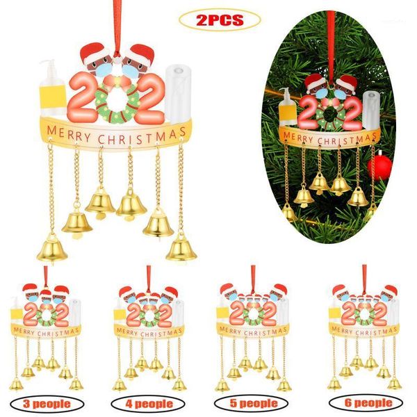 

christmas decorations 2pcs personalized jingle bell rings pendant for tree and door hanging decoration/diy crafts accessories1