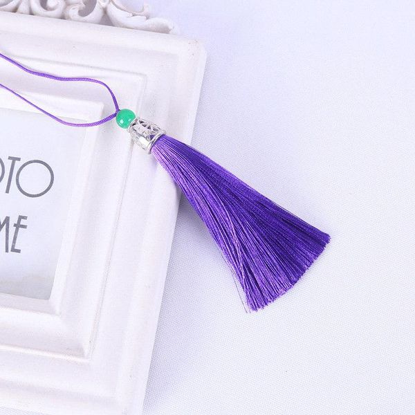 

5pcs new style jade beads tassel diy garments materials key bag phone bookmark tassel pendant hand make embellissements craft h wmtqaj