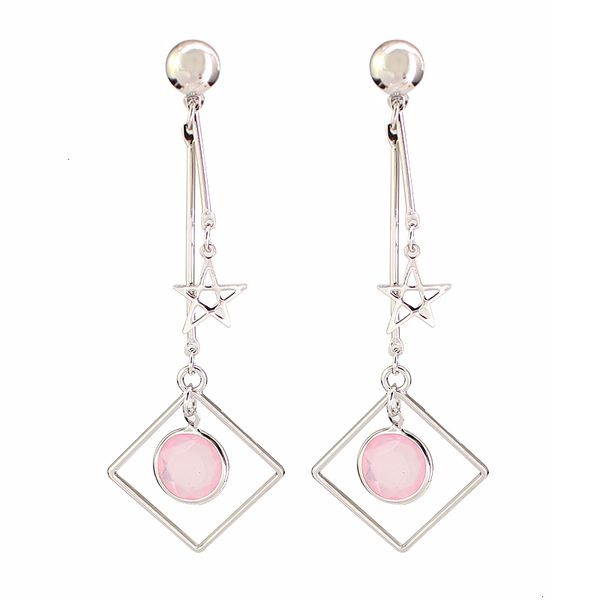 

factory price for fashion women tassel pentagram earrings silver-plated leaf long dangle earring wholesale part