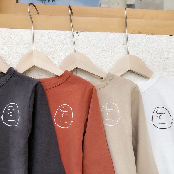 

milancel 2020 boys shirts base tees kids blouse baby shirt for girls kids casual lj200815, White;black