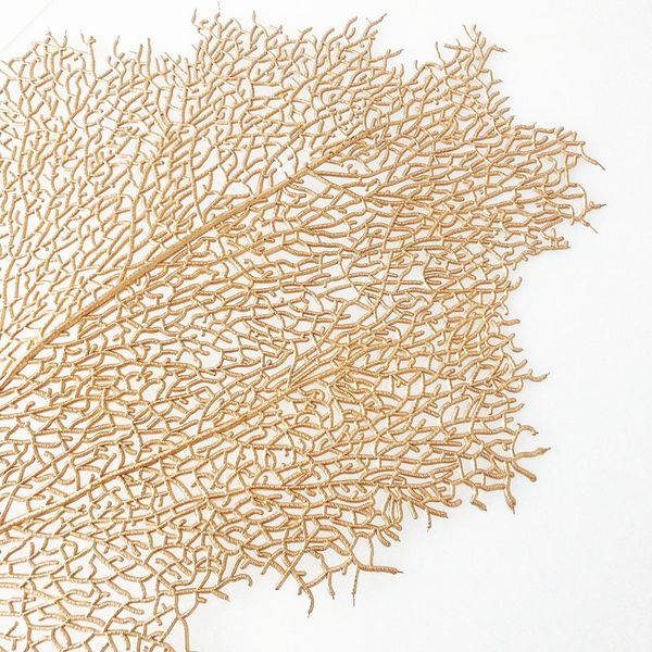 

simulation coral branch coasters pp coffee western style food table mats non slip waterproof hollow out home decor cushion 5 28mt g2