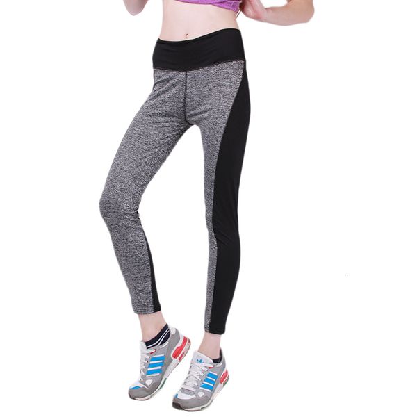 

women fitness push-up elastic leggings pants gray black patchwork women yoga pants sports exercise jogging female, White;red