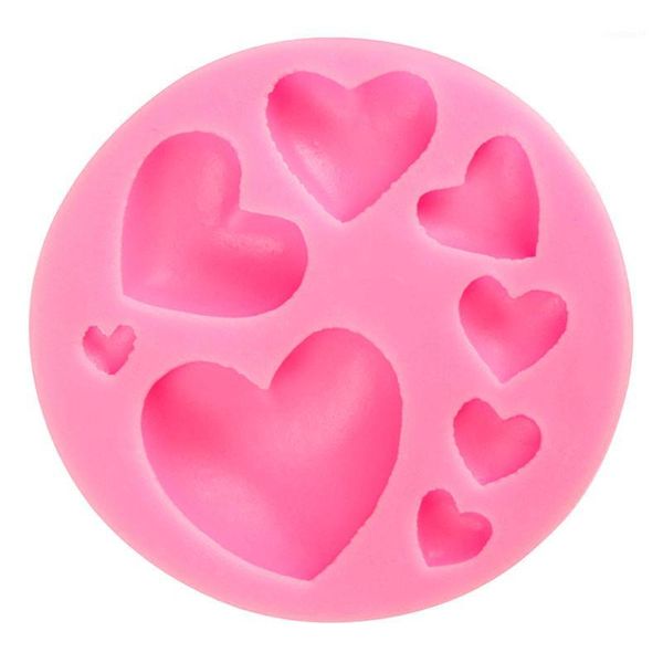 

new useful 3d silicone heart fondant mold cake decoration craft sugar chocolate baking tool1