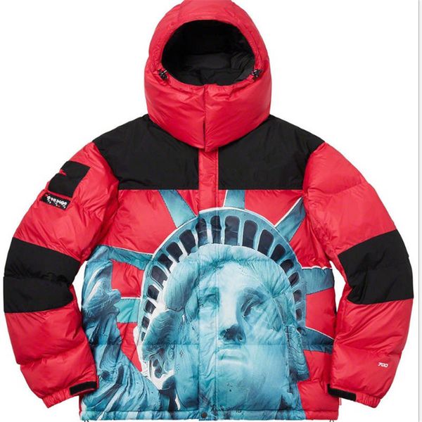 

2020 winter international 90 velvet the same style liberty lady down jacket european and american trendy men's hooded parka popular, Black