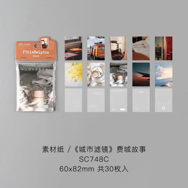 

tianzi 30pcs pack city landscape carbon paper film phone sticker phone case sticker decoration accessories tianzi 30pcs pack bbynxf