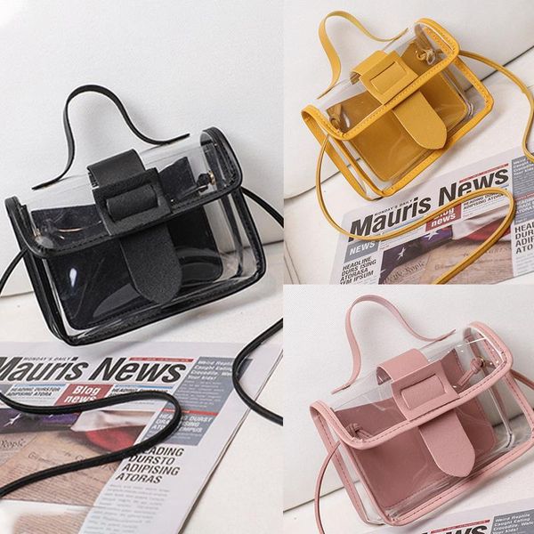 

spring summer fashion women's transparent square sling bag cool shoulder bag messenger mobile lady