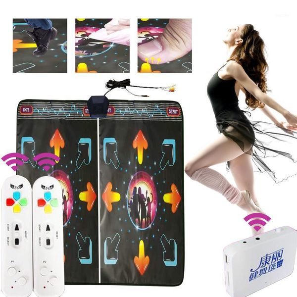 

hd wireless double hand dance dance mat tv and computer dual use1