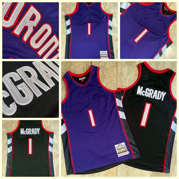 

men toronto raptors tracy mcgrady commemorative system of fiyellow basketball jerseys, closely embroidered basketball jersey, Black;red