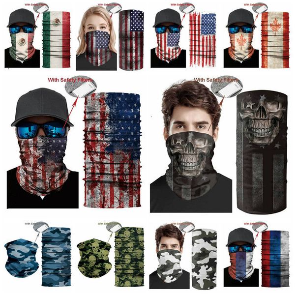 

bandana magic headscarf usa cycling flag masks head neck scarves windproof sport camouflag face mask with filtere party maskst2i51008