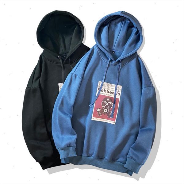

2021 casual new men classic hip hop hoodies sweatshirts streetwear one piece brand black grey drop shipping