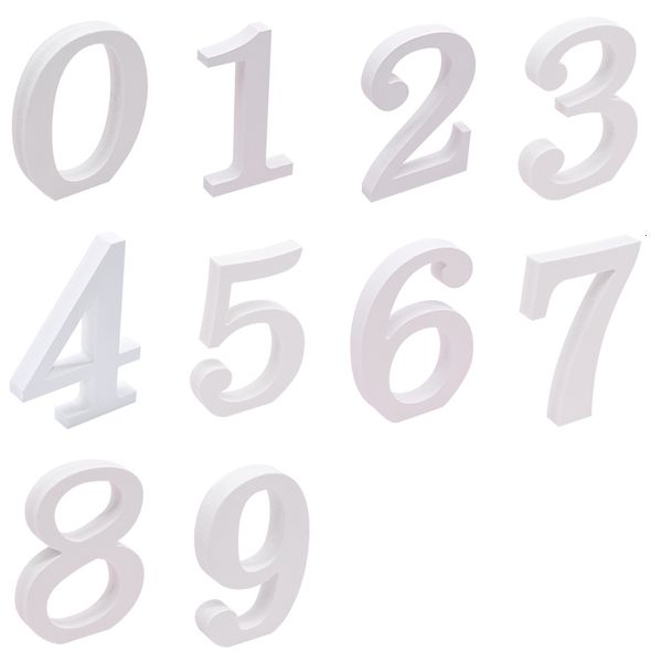 

1pc 10cm 0-9 thick wooden standing table craft birthday wedding party ornament diy wall art home decorative number