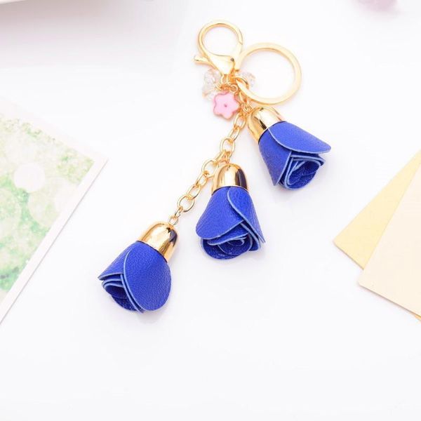 

new rose flower key chain key ring for women bag trinket accessory key ring holder jewelry eh880 h bbycqa