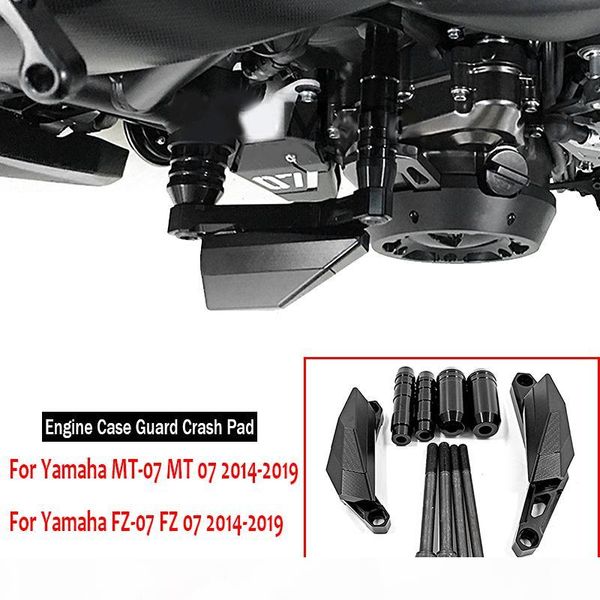 

mt-07 fz-07motorcycle crash protector cnc engine cover frame sliders for mt07 fz07 fz mt 07 2014 2020 2020