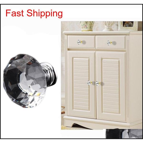 

delicate crystal glass knobs cupboard pulls 30mm diamond shape design handles drawer knobs kitchen furniture qylsmr dh_seller2010