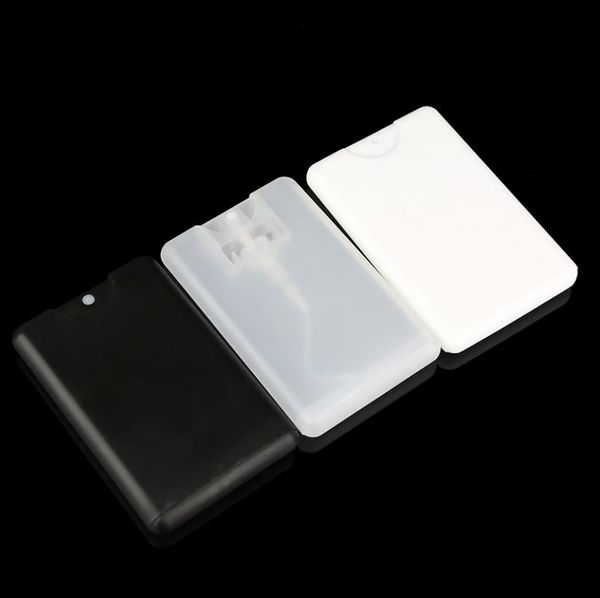 

card-shaped perfume spray bottle wholesale 20ml pp plastic empty cosmetic container can be filled with atomizer packaging material