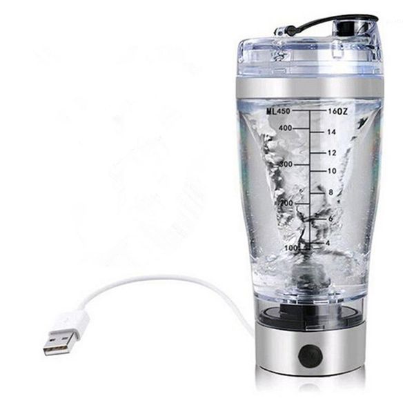 

new portable vortex electric protein shaker mixer bottle 600ml detachable cup1